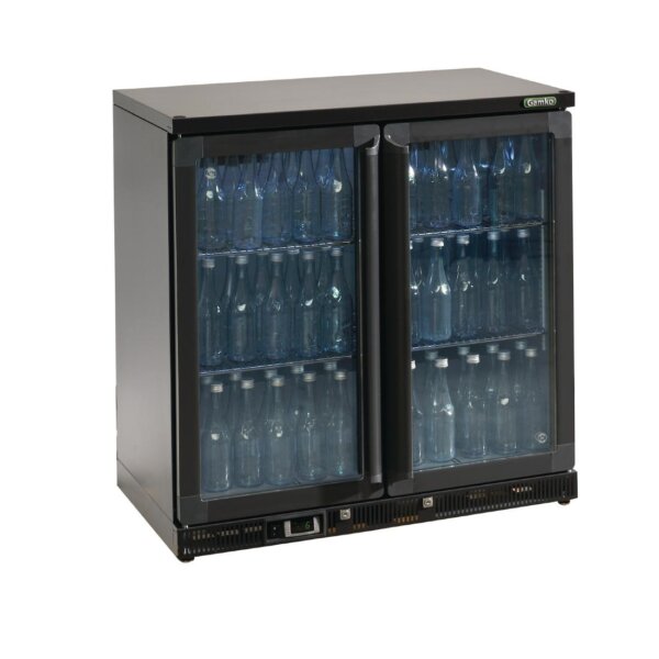 Gamko Bottle Cooler – Double Hinged Door 250 Ltr Black