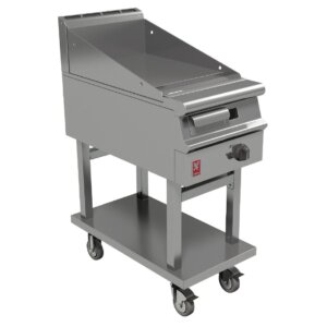 Falcon Dominator Plus 400mm Wide Smooth Natural Gas Griddle on Mobile Stand G3441